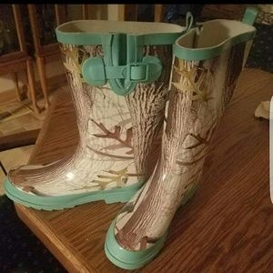 Realtree Blue Rain Boots